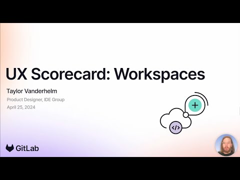 UX Scorecard: Workspaces