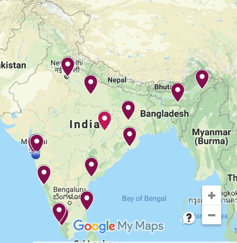 This is the spread of CUBE participants from different parts of country who joined for CUBE Workshop in Feb, 2019