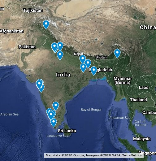 This is map of CUBE Home labs across India participating almost on regular basis in CUBE home lab activities and online CUBE chatshaala