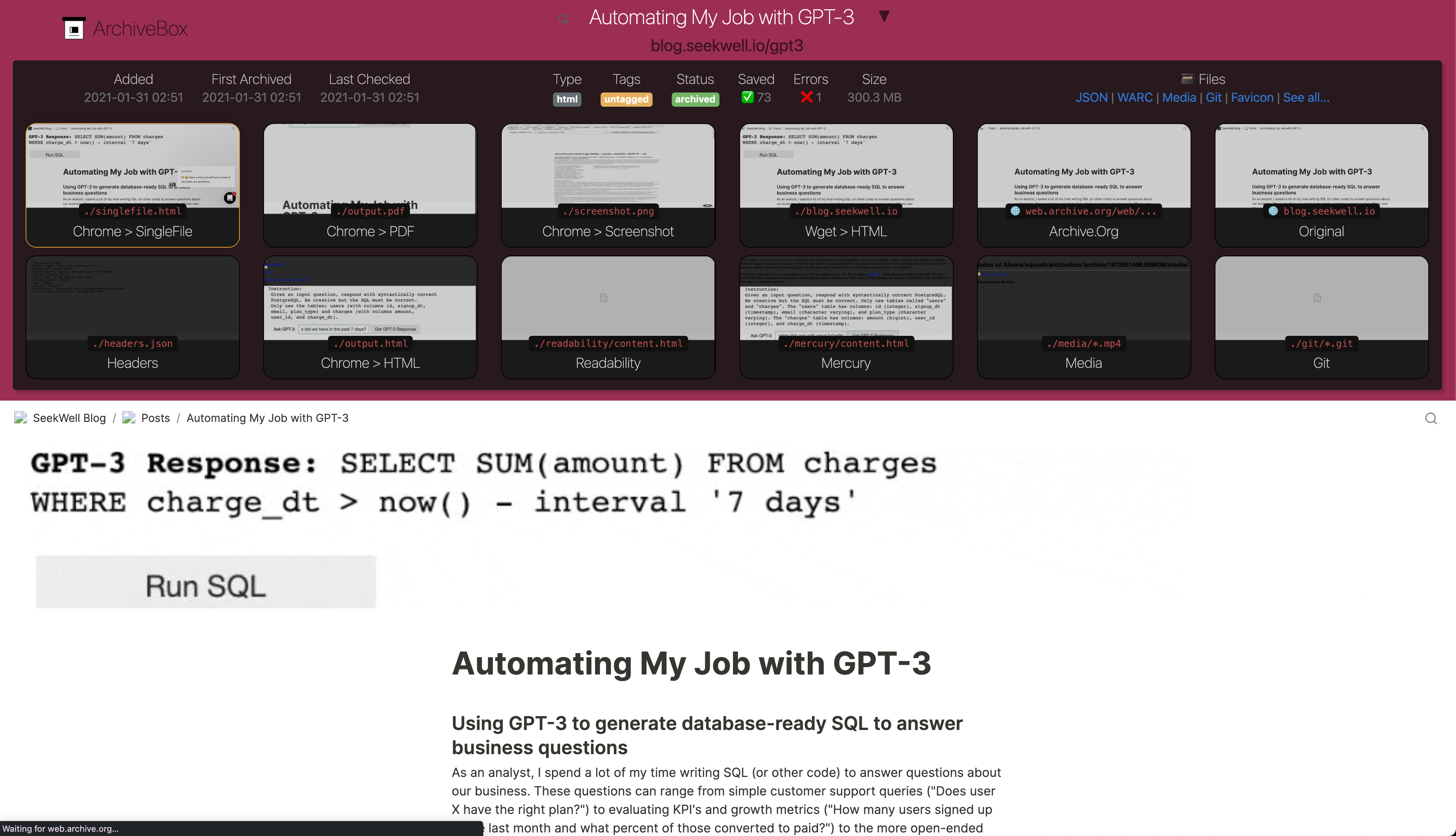 Html archive. Web Archive Machine.